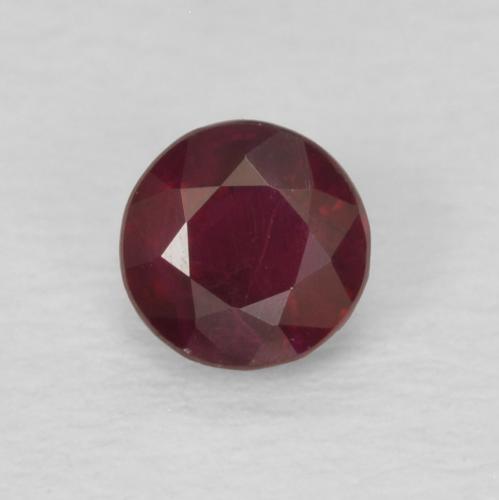 0.29ct Natürlicher tiefrot Rubin, Runden, SI