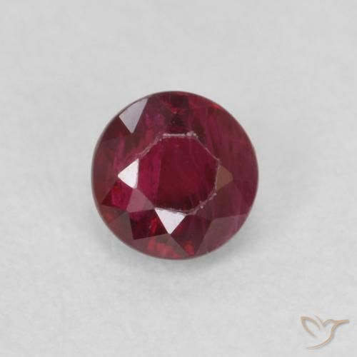 0.33ct Natürlicher Weinrot Rubin, Runden, VS