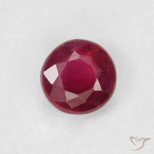 0.23ct Natürlicher dunkelrot Rubin, Runden, VS