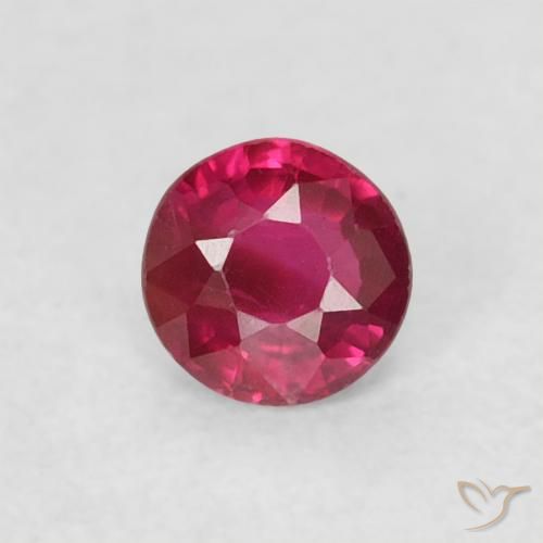 0.19ct Natürlicher Medium Dark-Red Rubin, Runden, VS