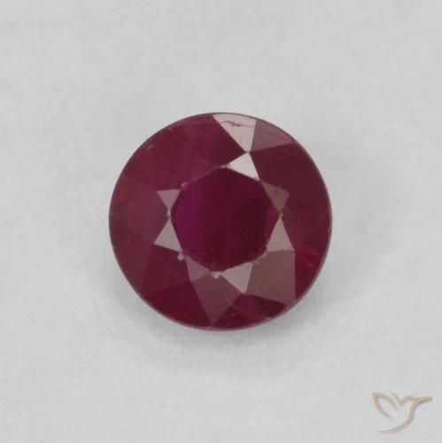 0.29ct Natürlicher Weinrot Rubin, Runden, SI