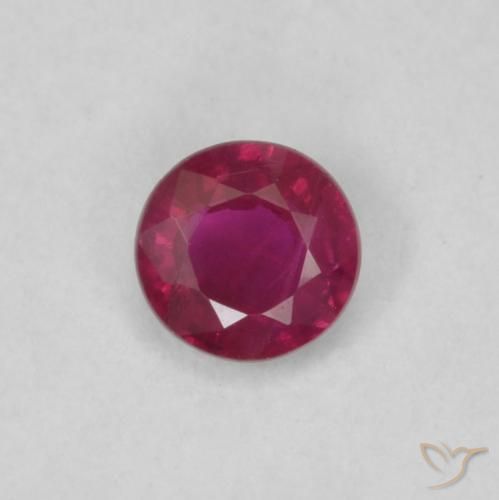0.18ct Natürlicher Tiefes Weinrot Rubin, Runden, VS