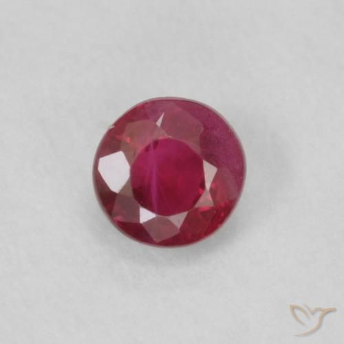 0.23ct Natürlicher Marmelade Rot Rubin, Runden, VS