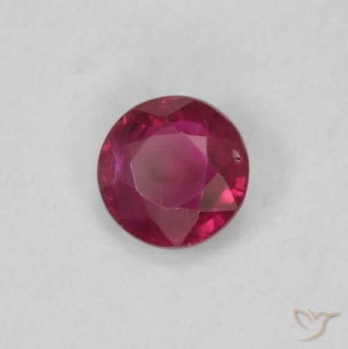 9,17 ctw natürlicher Tiefes rötliches Rosa Rubin, Runden, VS