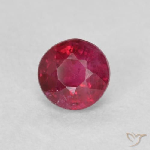 9,17 ctw natürlicher Tiefes rötliches Rosa Rubin, Runden, SI-I1