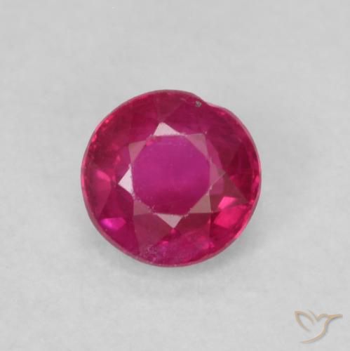 0.29ct Natürlicher Hellrot Rubin, Runden, SI-I1