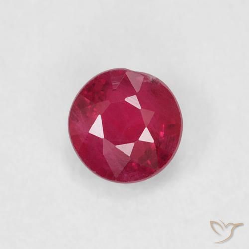 0.29ct Natürlicher Marmelade Rot Rubin, Runden, SI-I1