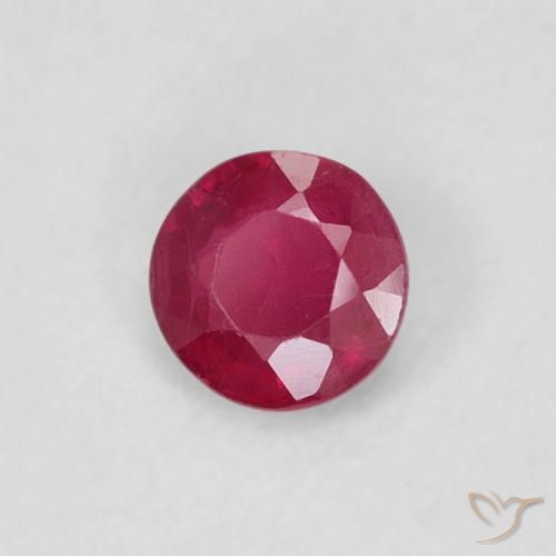 9,17 ctw natürlicher Medium Dark-Red Rubin, Runden, SI-I1