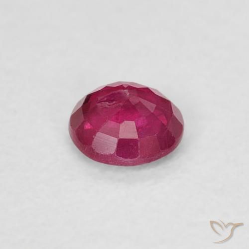 9,17 ctw natürlicher Medium Dark-Red Rubin, Runden, SI-I1