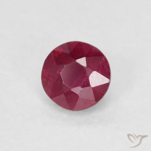 9,17 ctw natürlicher Medium Dark-Red Rubin, Runden, SI-I1