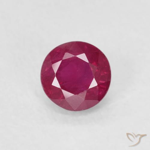 0.29ct Natürlicher Rosaig-rot Rubin, Runden, SI-I1