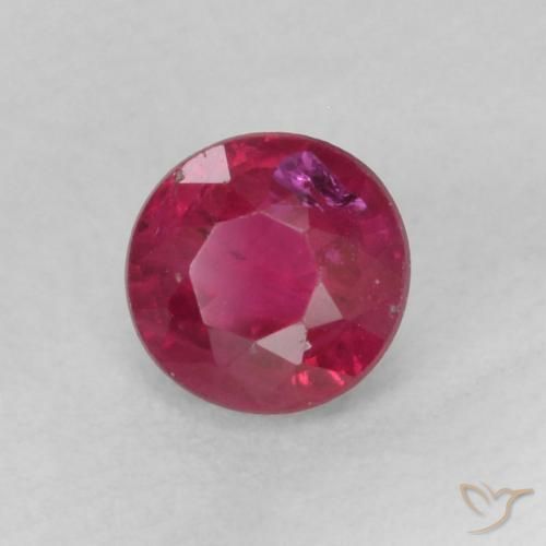 9,17 ctw natürlicher Tiefes rötliches Rosa Rubin, Runden, SI-I1