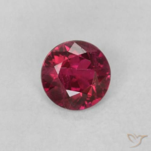 0.17ct Natürlicher Mittelrot Rubin, Runden, VS-SI