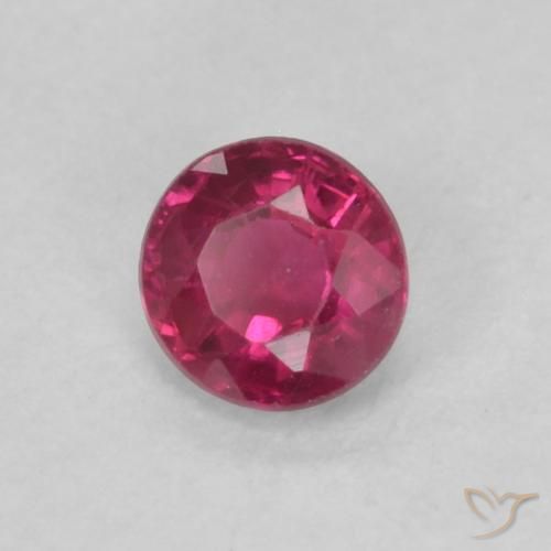 9,17 ctw natürlicher Tiefes rötliches Rosa Rubin, Runden, VS