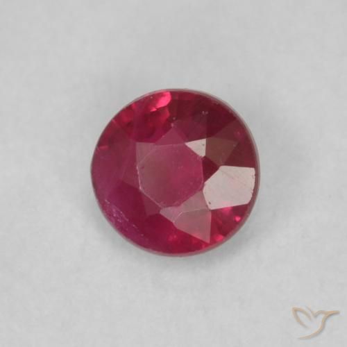 9,17 ctw natürlicher Medium Dark-Red Rubin, Runden, VS