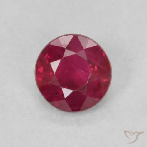 0.21ct Natürlicher Medium Dark-Red Rubin, Runden, VS-SI