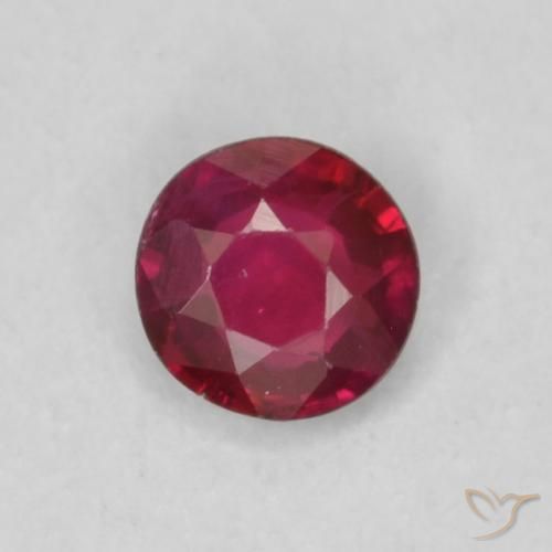 0.16ct Natürlicher Tiefes Weinrot Rubin, Runden, VS-SI