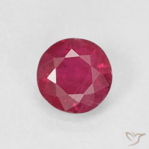 0.28ct Natürlicher Marmelade Rot Rubin, Runden, SI-I1
