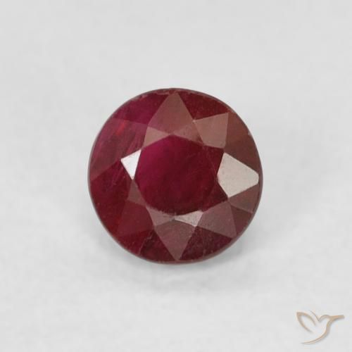0.29ct Natürlicher dunkelrot Rubin, Runden, SI-I1