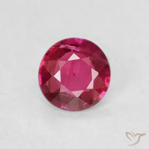 0.15ct Natürlicher Medium Dark-Red Rubin, Runden, VS