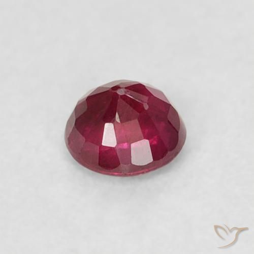 9,17 ctw natürlicher Medium Dark-Red Rubin, Runden, VS