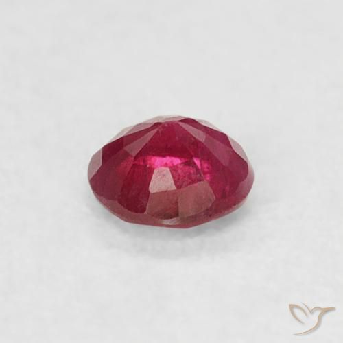 9,17 ctw natürlicher Tiefes rötliches Rosa Rubin, Runden, VS