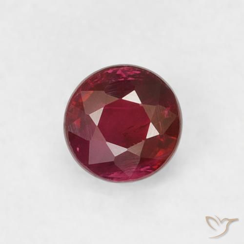 0.36ct Natürlicher tiefrot Rubin, Runden, VS
