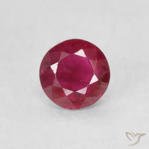 0.29ct Natürlicher Marmelade Rot Rubin, Runden, SI-I1