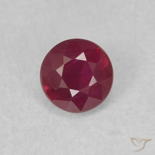 0.36ct Natürlicher tiefrot Rubin, Runden, SI