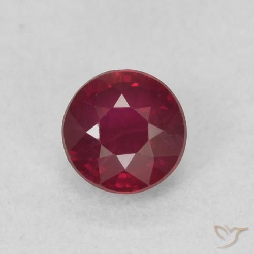 0.33ct Natürlicher tiefrot Rubin, Runden, SI