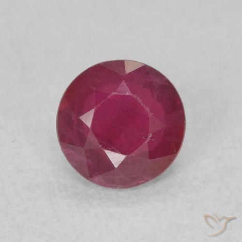 0.30ct Natürlicher Weinrot Rubin, Runden, SI