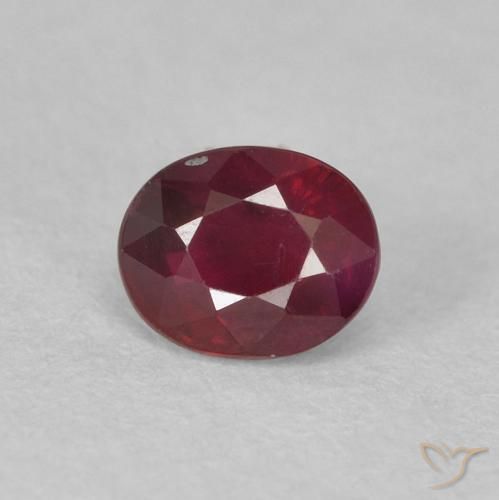 0.53ct Natürlicher Weinrot Rubin, Oval, VS