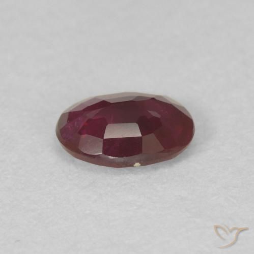 9,17 ctw natürlicher tiefrot Rubin, Oval, VS
