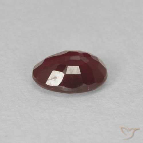 9,17 ctw natürlicher tiefrot Rubin, Oval, VS