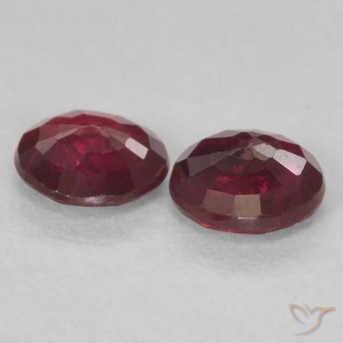 0.48 ct natürliche Weinrot Rubin-Edelsteine, Runden, VS-SI