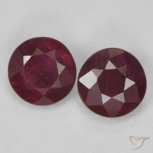0.51ctw Natürlicher Weinrot Rubin, Runden, VS-SI