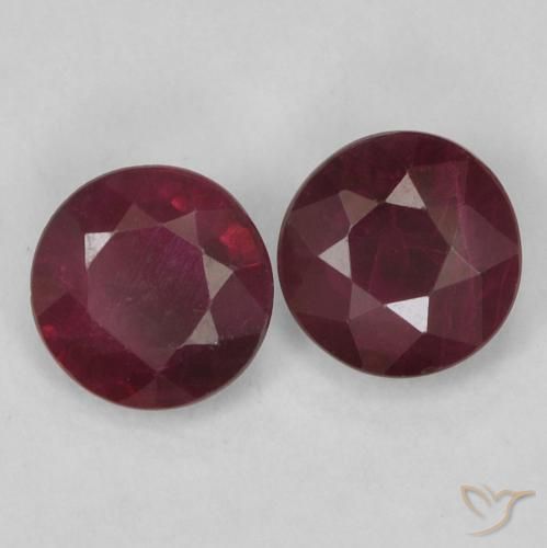 0.51 ct natürliche Weinrot Rubin-Edelsteine, Runden, VS-SI