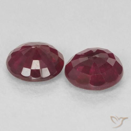 0.51 ct natürliche Weinrot Rubin-Edelsteine, Runden, VS-SI