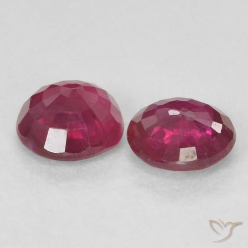 0.48 ct natürliche tiefrot Rubin-Edelsteine, Runden, VS-SI