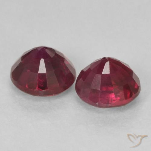 0.73 ct natürliche dunkelrot Rubin-Edelsteine, Runden, VS-SI