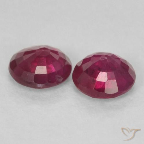 0.50 ct natürliche tiefrot Rubin-Edelsteine, Runden, SI