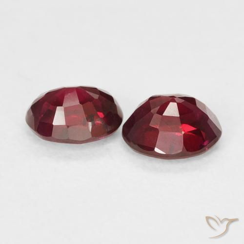 1.10 ct natürliche Hellrot Rubin-Edelsteine, Oval, VS-SI