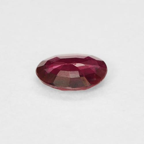 9,17 ctw natürlicher tiefrot Rubin, Oval, VVS-VS