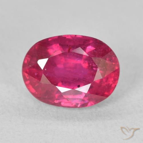 2.11ct Natürlicher Hellrot Rubin, Oval, VS