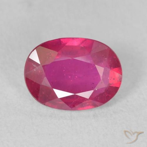 1.49ct Natürlicher Hellrot Rubin, Oval, VS