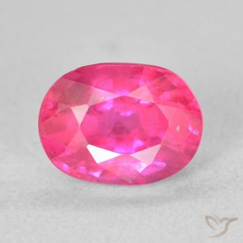 2.27ct Natürlicher Tiefes Magenta Rubin, Oval, VS