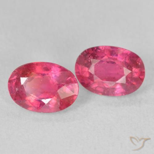 2.48 ct natürliche pink Rubin-Edelsteine, Oval, VS
