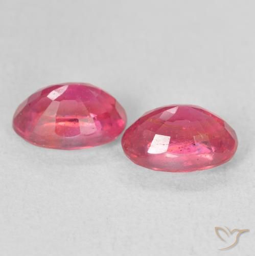 2.48 ct natürliche pink Rubin-Edelsteine, Oval, VS