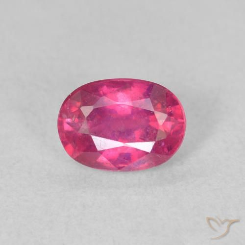 1.34ct Natürlicher Medium Dark-Pink Rubin, Oval, VS
