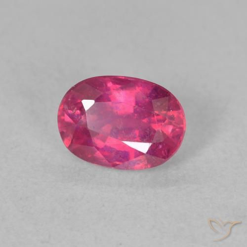 9,17 ctw natürlicher Medium Dark-Pink Rubin, Oval, VS